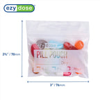 EZY DOSE Disposable Pill, Vitamin, and Medicine Organizer Pouches, Zippered Seal Bags, Pocket Sized and Travel Friendly, Easy to