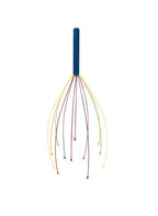 Kikkerland Colorful Handheld Portable Hair Head Scratcher Scalp Whisk Stress Relief, Relaxation, Massager