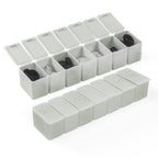 Fouews Weekly Small Pill Organizer, 7 Day Pill Case, Daily Vitamin Case Medicine Box, Pill Containers for Medicine Supplements F