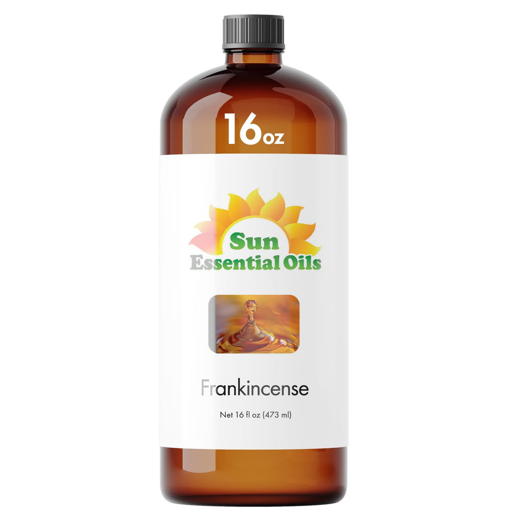 Sun Essential Oils 16oz Frankincense Essential Oil for Diffuser, Soaps & Lotions - Bulk Pure Frankincense Aromatherapy Oil