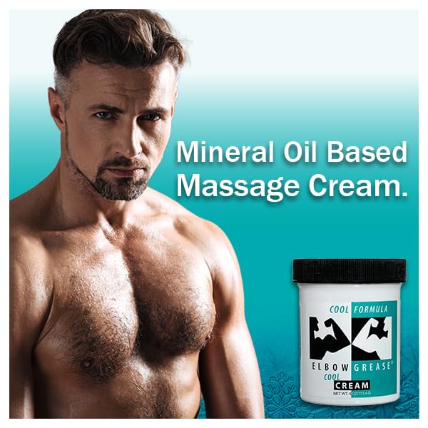 Elbow Grease Cool Massage Cream, Smoothing and Effective Massage Cream for Relaxation, Muscle Tension Relief, and Skin Nourishme
