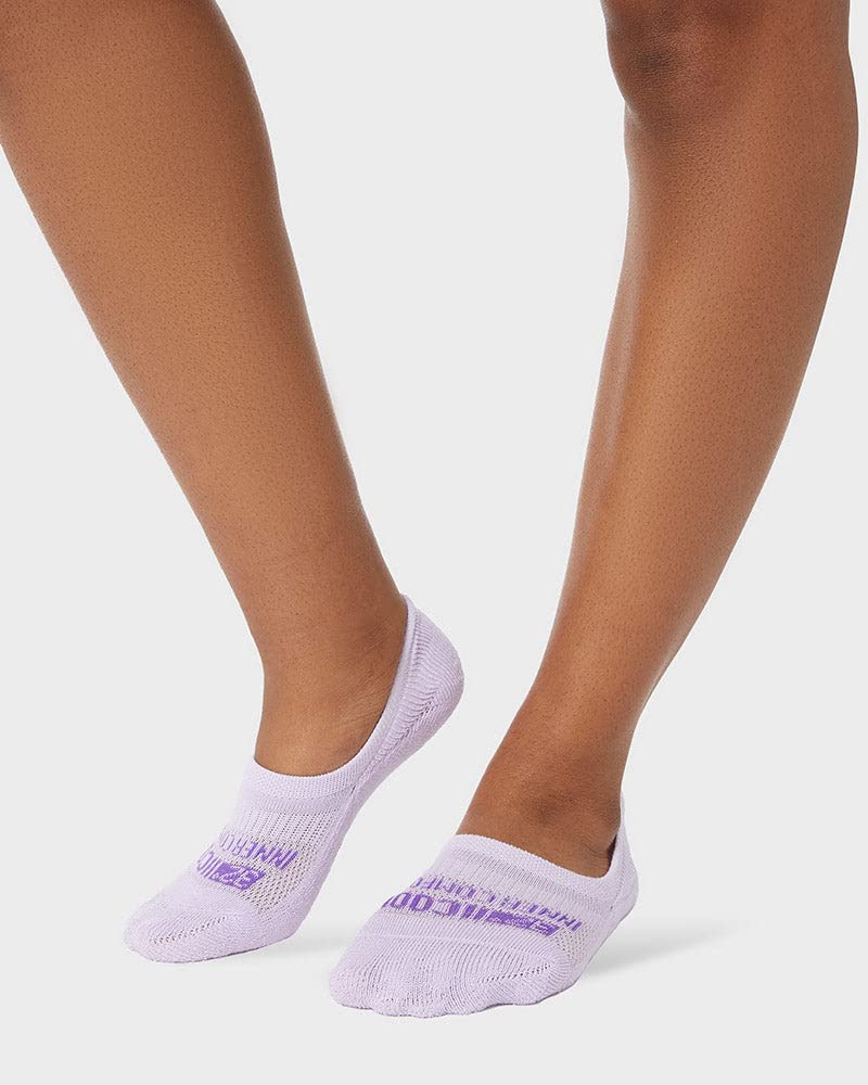 32 DEGREEES Women's 6 Pack Comfort No Show Socks | Anti-Odor | Heel Grips | Arch Support | Active | Casual | Work, Pink/Purple/G