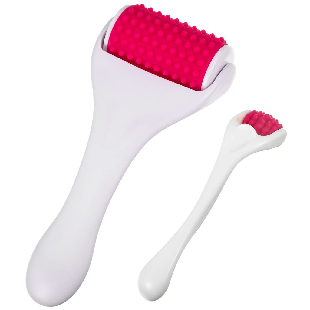 2 Pcs Muscle Roller Stick Fascia Body Cellulite Face Muscle Massage Roller Manual Massage Tools for Muscles Relief Neck Arm Back