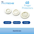 Acu-Life Finger & Toes Cots, Rubber, Assorted Sizes (S/M/L), 40 Count - packaging may vary