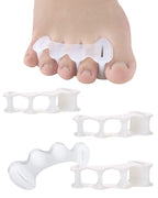Golbylicc 2Pairs Toe Separators Toe Spacers for Women Men to Correct Bunion, Relieve Feet Pain, Foot Alignment, Toe Straightener