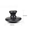 Windfulogo 2 Pcs Mushroom Shaped Massage Stones Natural Bian Stone Hot Rock for Spa Massage