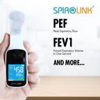 CMI Health SpiroLink - Smart Peak Flow Meter - Portable Pulmonary Function Test, Pocket Spirometer - Long Lifespan, Durable - fo