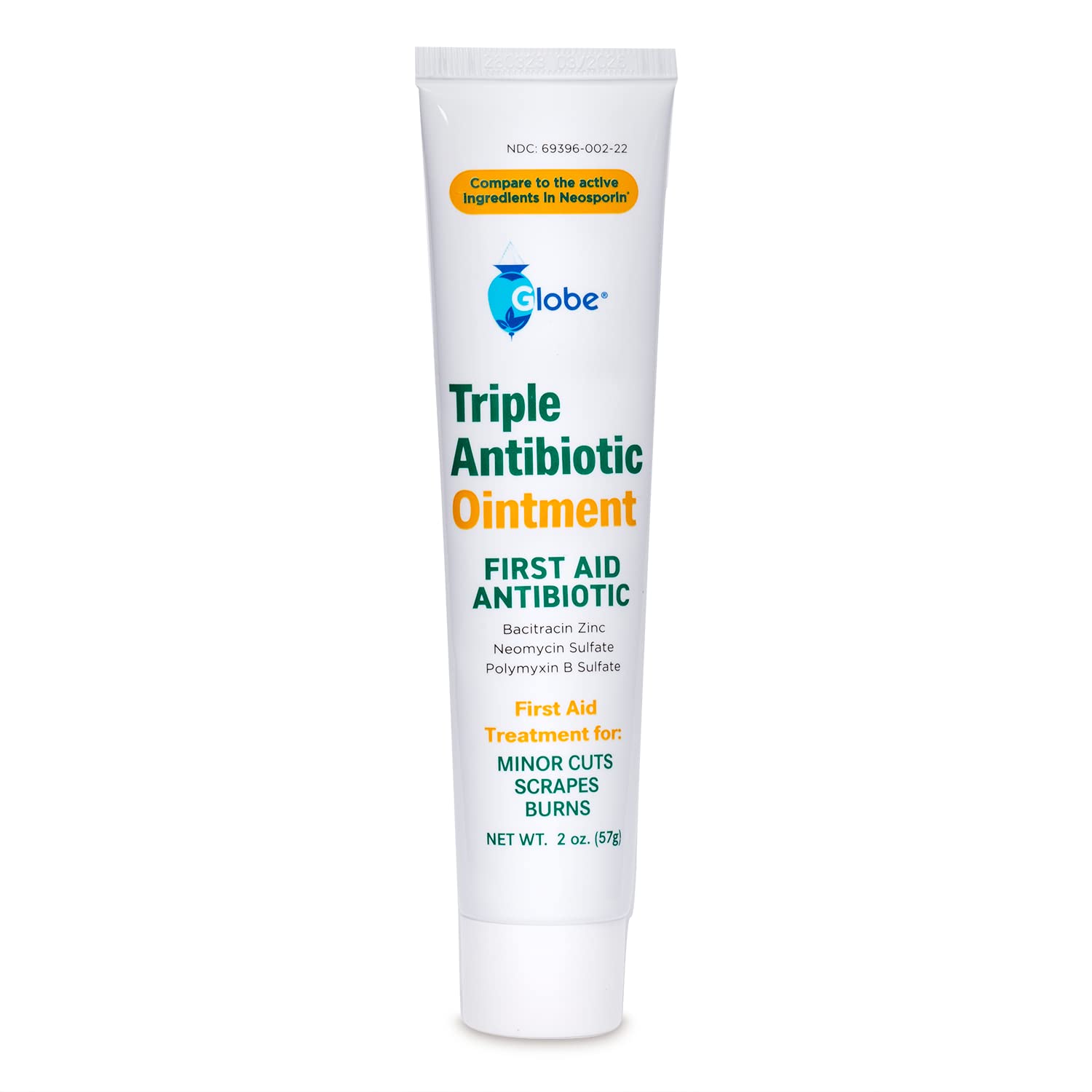 Globe (2 oz Triple Antibiotic First Aid Antibiotic Ointment, 24-Hour Infection Protection, Wound Care Treatment for Minor Scrape