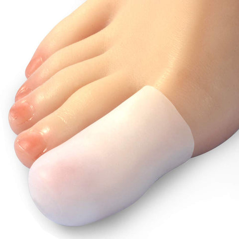 Hoogoo 10 Pack Big Toe Caps and Protectors, Gel Toe Covers, Protect Toe from Rubbing, Ingrown Toenails, Corns, Blisters, Hammer 