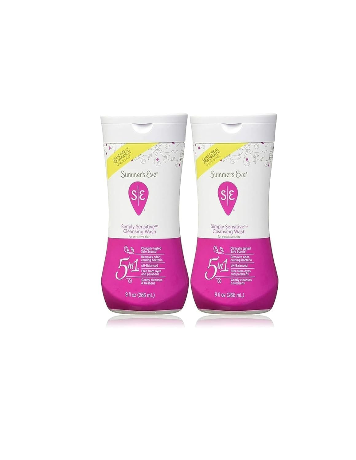 Summers Eve Island Splash Refreshing Daily Feminine Wash, Removes Odor, pH balanced, 9 fl oz. (Pack of 2)