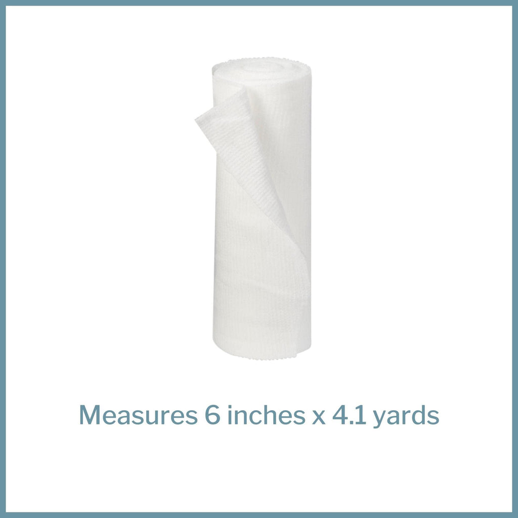 McKesson Conforming Stretch Gauze Bandages, Sterile, 6 in x 4 1/10 yd, 6 Count
