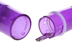 Finever Small Mini Massager Portable Pen for Body Face, Neck, Head,Back Massage with 4 Heads (1PK Purple)