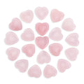 Nvzi Tumbled Polished Natural Rose Quartz Heart Stones, Crystals and Healing Stones Quartz Bulk for Wicca, Reiki, Healing Energy