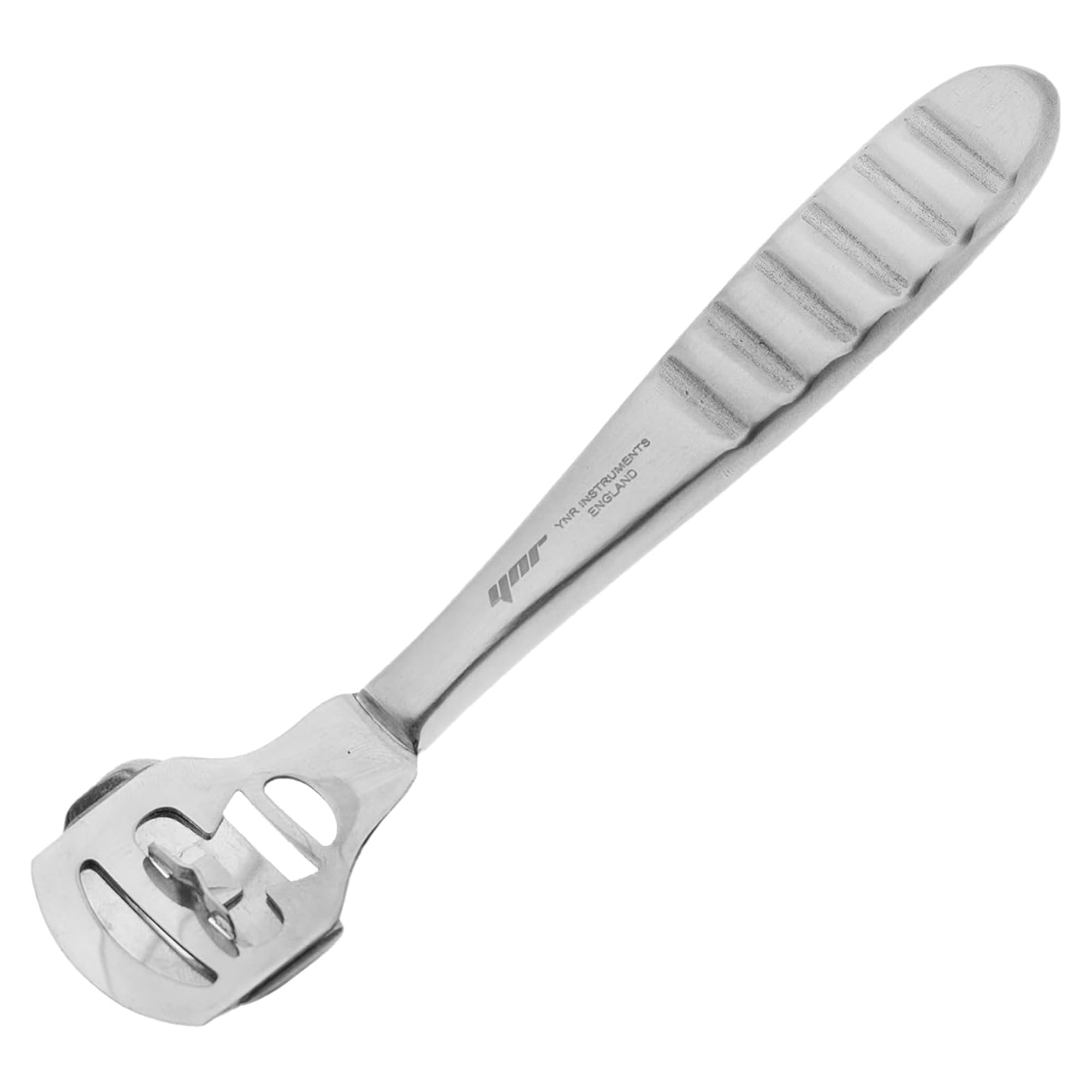 YNR Stainless Steel Foot Scraper & Callus Shaver for Feet, Pedicure Hard Skin Remover Tool with Callus Shaver Blades, Foot File 