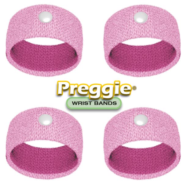 Preggie Anti-Nausea Wristbands - Morning Sickness Relief - Clinically Tested Nausea Relief Aid - Pregnancy Nausea Relief - Acupr