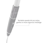 HoMedics Long Reach Massager with Heat | Adjustable Handle, Variable Speeds, Rapid Heat, Folding Handle | Heated Muscle Kneading
