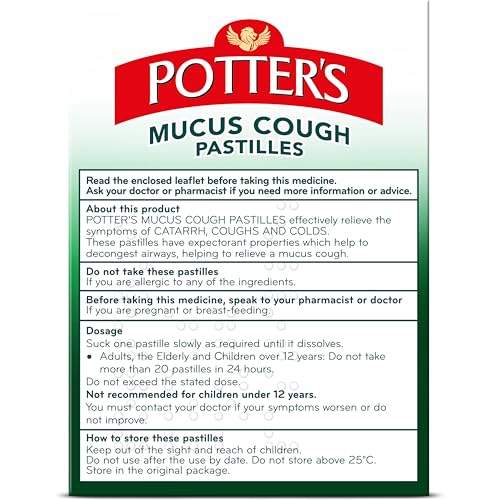 Potters Mucus Cough 20 Pastilles