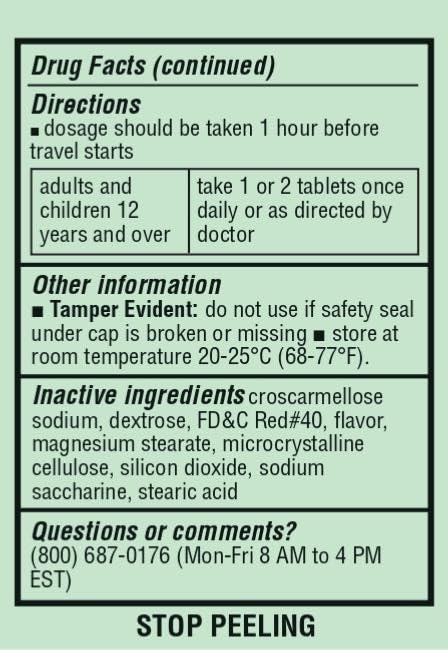 SDA LABORATORIES Meclizine Chewable Tablets, 25mg - Anti-Emetic, Raspberry Flavor - Motion Sickness & Vertigo Relief for Nausea,