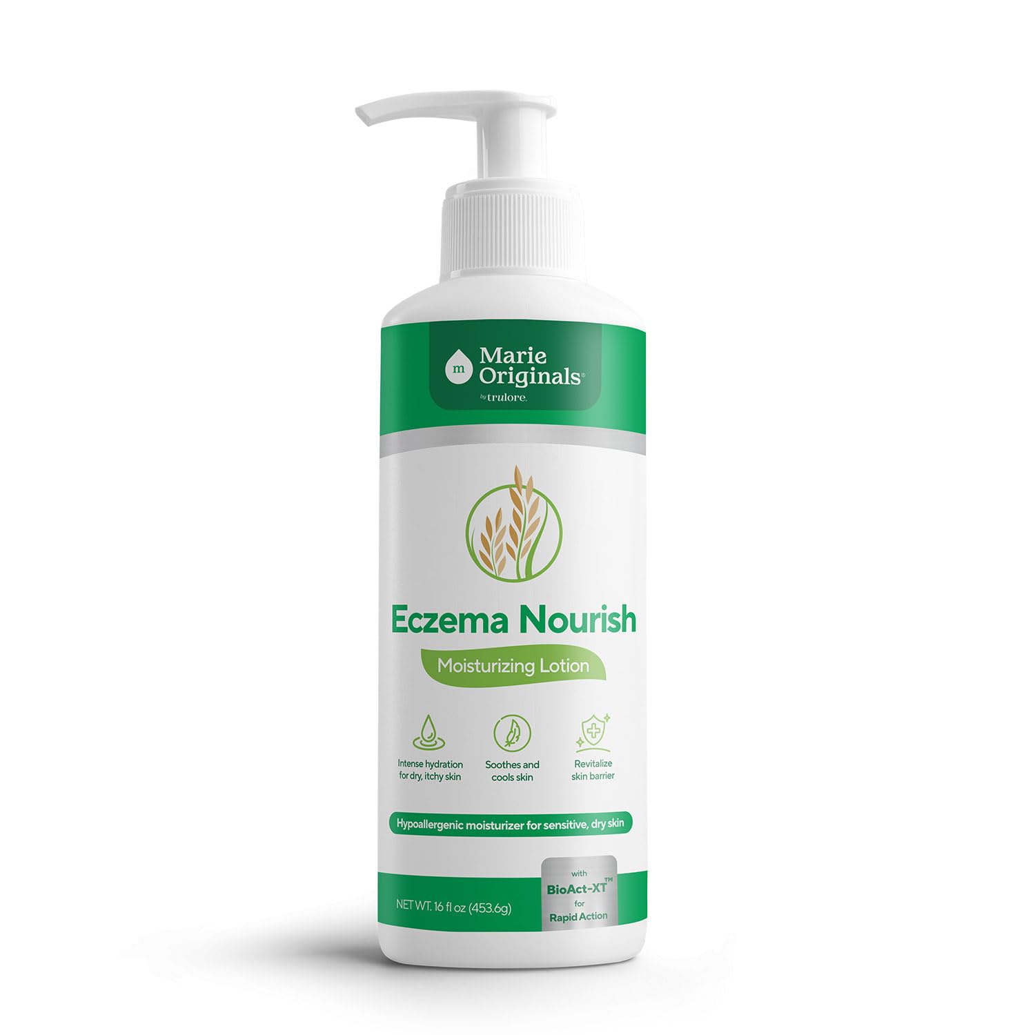Marie Originals Eczema Nourish Moisturizing Lotion for Dry, Itchy, Sensitive Skin Relief- Hypoallergenic Formula with Colloidal 