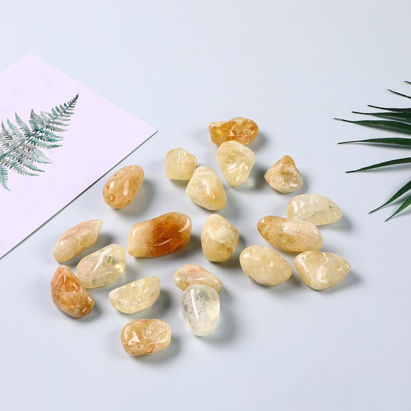 1 X Set of 3 Citrine Stones Gemstones Crystals