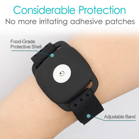 Sensor Covers for Freestyle Libre 1 & 2 14 Day, Mesh Breathable Armband Protection Shield Arm & Leg Band Flexible Diabetic Holde