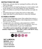 FeverDots, Fever Alert Stickers in Shapes and Hearts (Hearts, 18 Count)