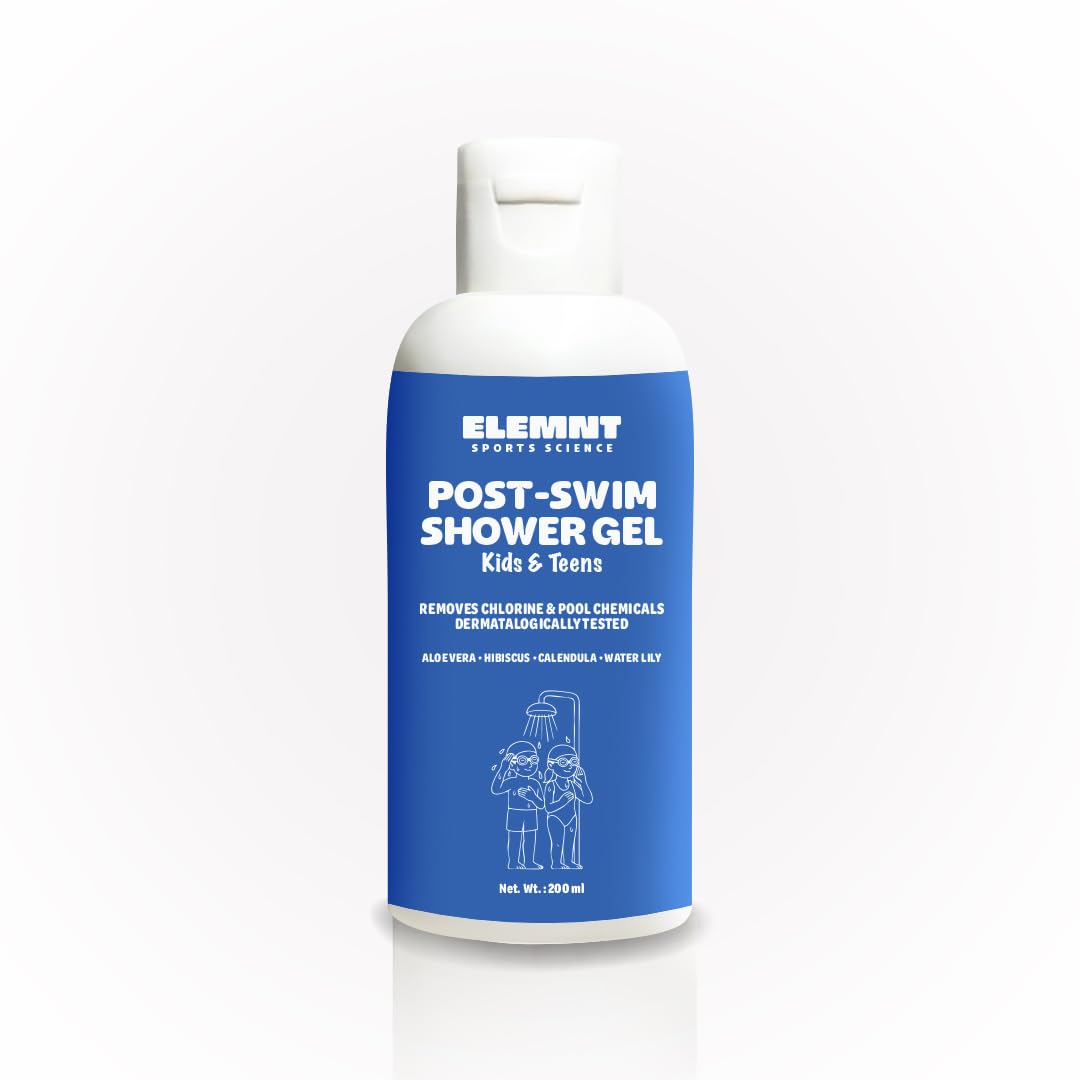 Elemnt Post Swim Shower Gel For Kids & Teens | Chlorine & Odour Cleansing Body Wash | Dermatologically Tested Shower Gel | Vegan