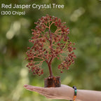 Red Jasper Crystal Trees for Home Decor, Office Desk Decoration, Chakra Healing Crystals and Stone for Positive Energy, Money, G