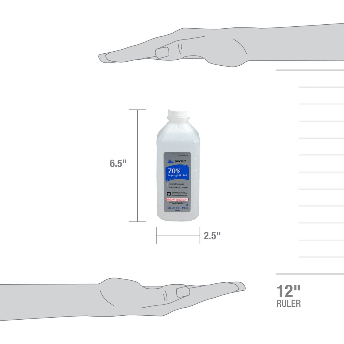 Swan Isoprophyl Alcohol, 70% 16 oz