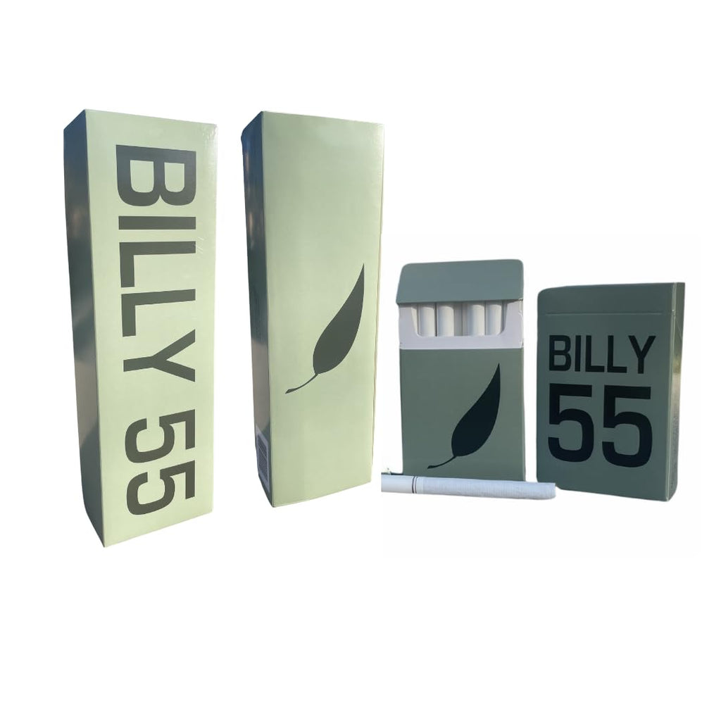 AMERICAN BILLY -REGULAR Carton Green Tea Herbal Cigarettes (REGULAR Flavor) (Sold by the Carton) -Non Tobacco - Non Nicotine Cig