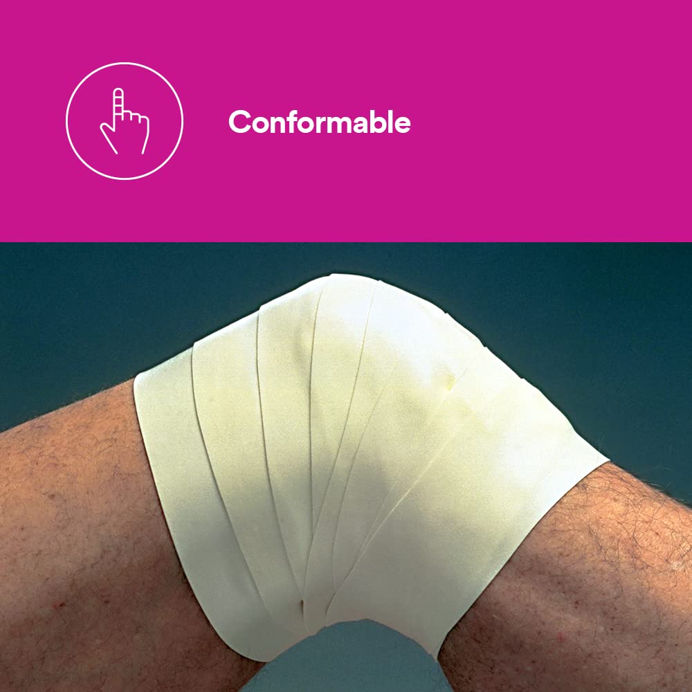 3M Microfoam Surgical Tape, 1528-4, 4 inch x 5 1/2 yard (10cm x 5m), Stretched, 3 Rolls/Carton, 6 Cartons/Case