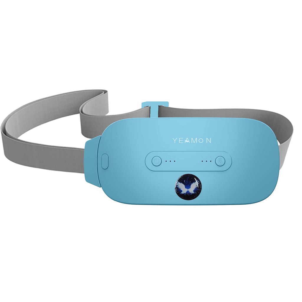 Portable Cordless Fast Heating Pad, Electric Waist Belt Device with 3 Heat Levels and 3 Massage Modes, Back or Belly Heating Pad