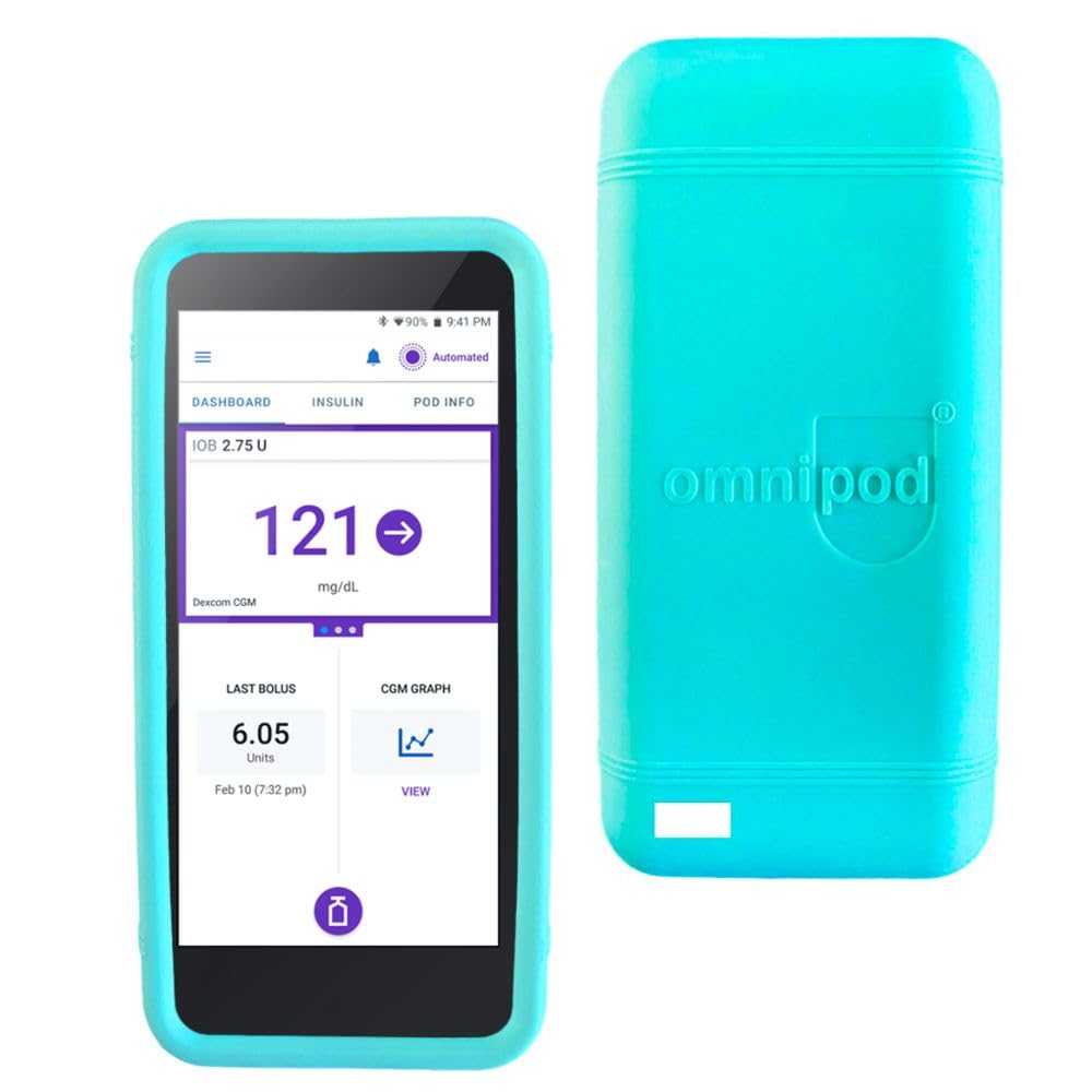 Sugar Medical Omnipod 5 Gel Skin Case | PDM Protective Cover | Protect Omnipod 5| Diabetes Care(Aqua)