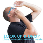 Eye Drop Aid for Bottles, Pipettes, and Vials | Eye Drop Guide for Seniors and Elderly, Eye Drop Dispenser, Eye Drop Applicator,