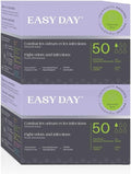 EASYDAY Regular Style Panty Liners for Women, Unscented, Odor Free, Specially Designed for Sensitive Skin, Breathable,100 Count 