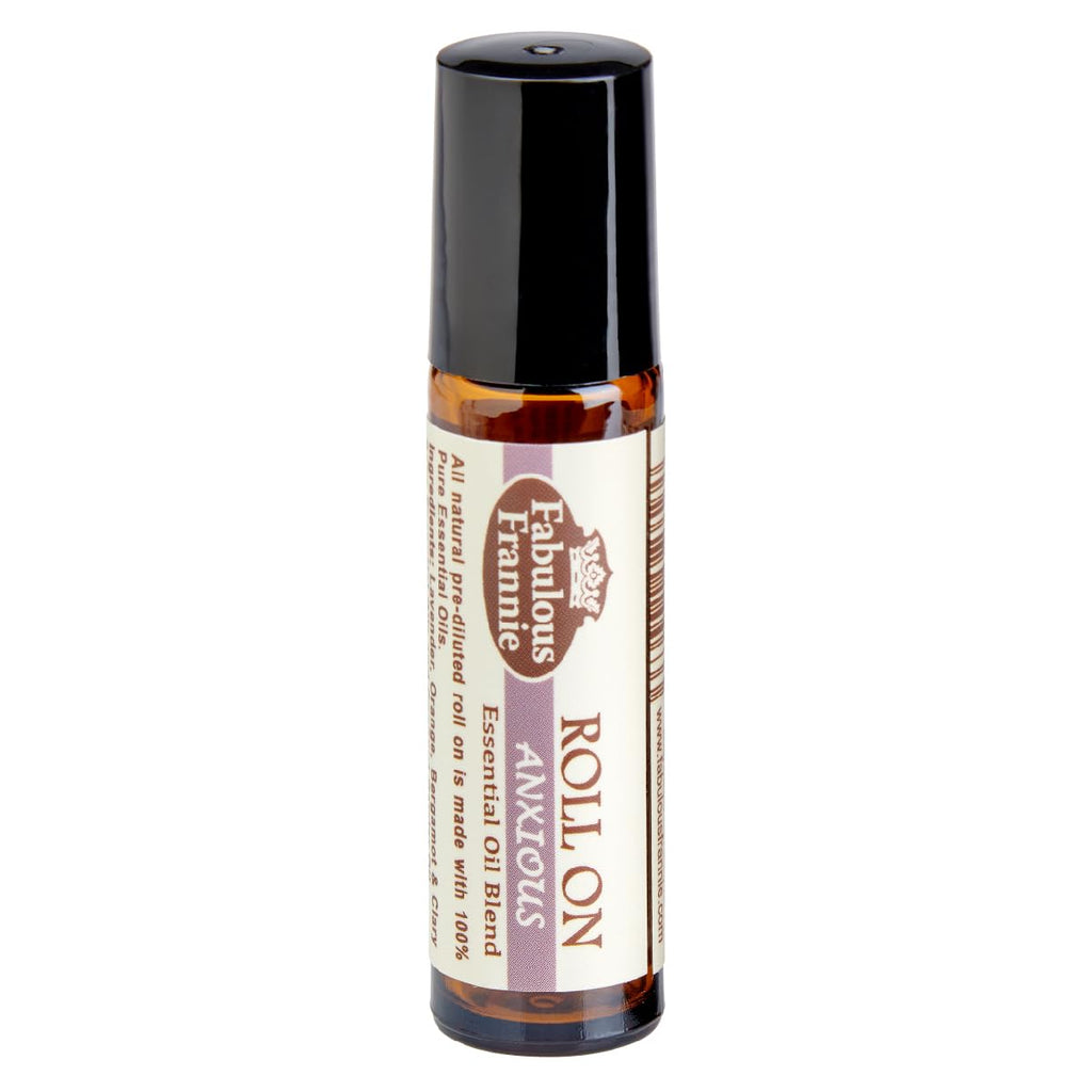 Fabulous Frannie Anxious 10ml Roll-On Pre-Diluted Made with Pure Essential Oils (Lavender, Bitter Orange, Bergamot and Clary Sag