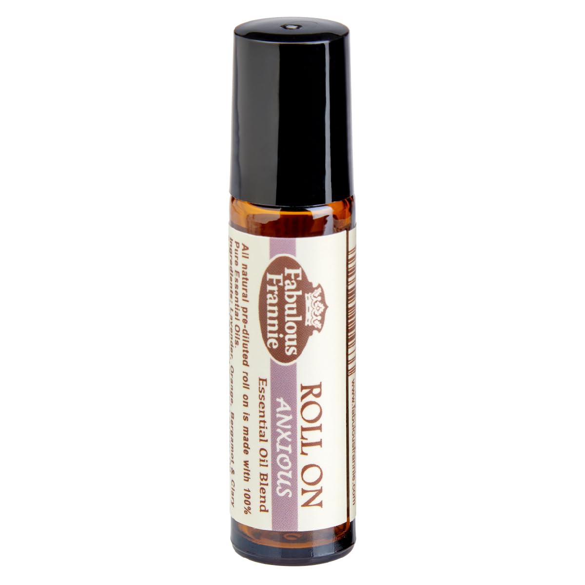 Fabulous Frannie Anxious 10ml Roll-On Pre-Diluted Made with Pure Essential Oils (Lavender, Bitter Orange, Bergamot and Clary Sag