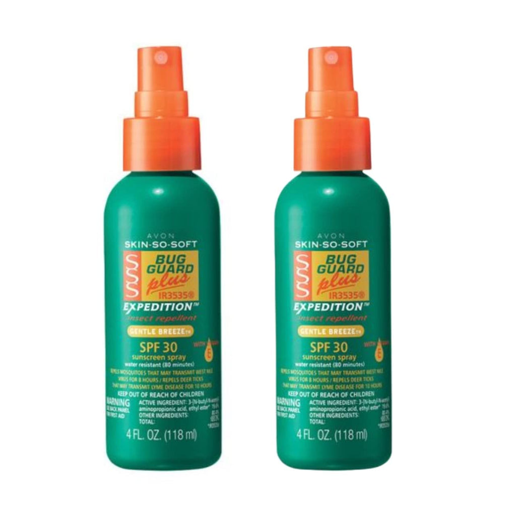 Avon Skin So Soft Bug Guard Plus IR3535 Expedition SPF 30 Pump Spray 4 Fl Oz (2 Bottles)