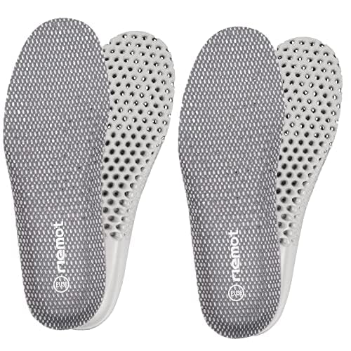 riemot 2 Pairs Shoe Insoles for Men Breathable Honeycomb Sport Inserts Cushioning Running Sneakers Insole Water Shoes Replacemen