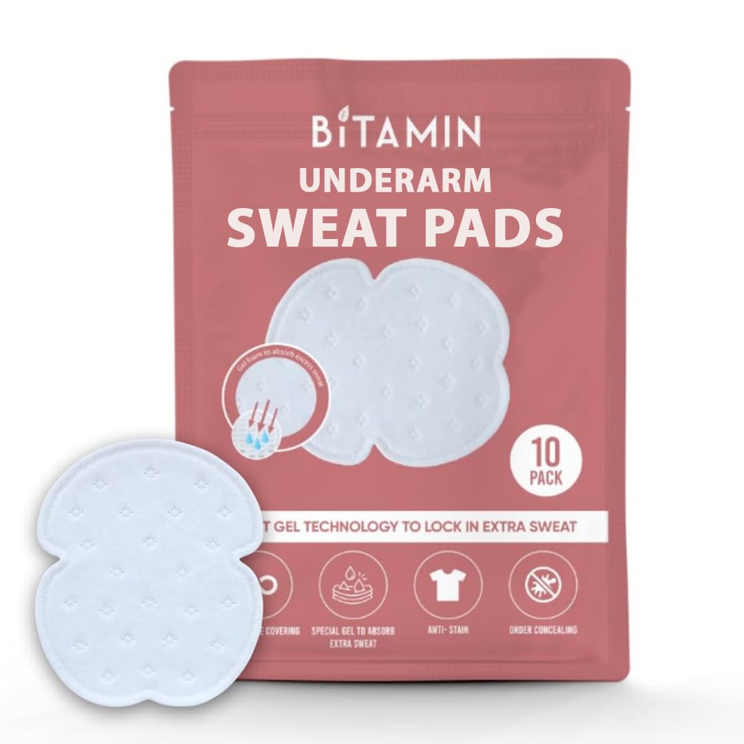 Bitamin Underarm Sweat Pad For Women & Men| Armpit Sweat Pads For Women Blouse With Gel Technology To Control Odour | Large Cove