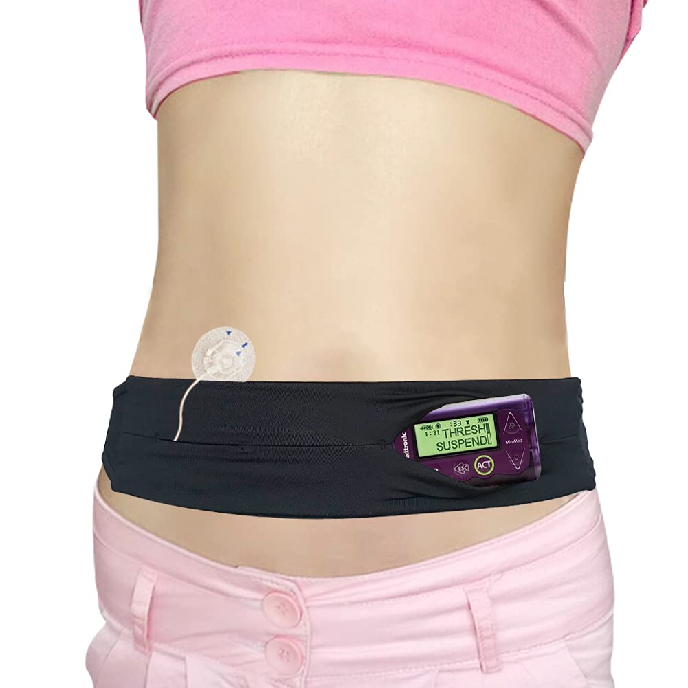 Kids Insulin Pump Belt Holder Children Discreet Diabetic Waist Fanny Pack Pouch for T1D Diabetes Receiver Pumps Device Epipen Su