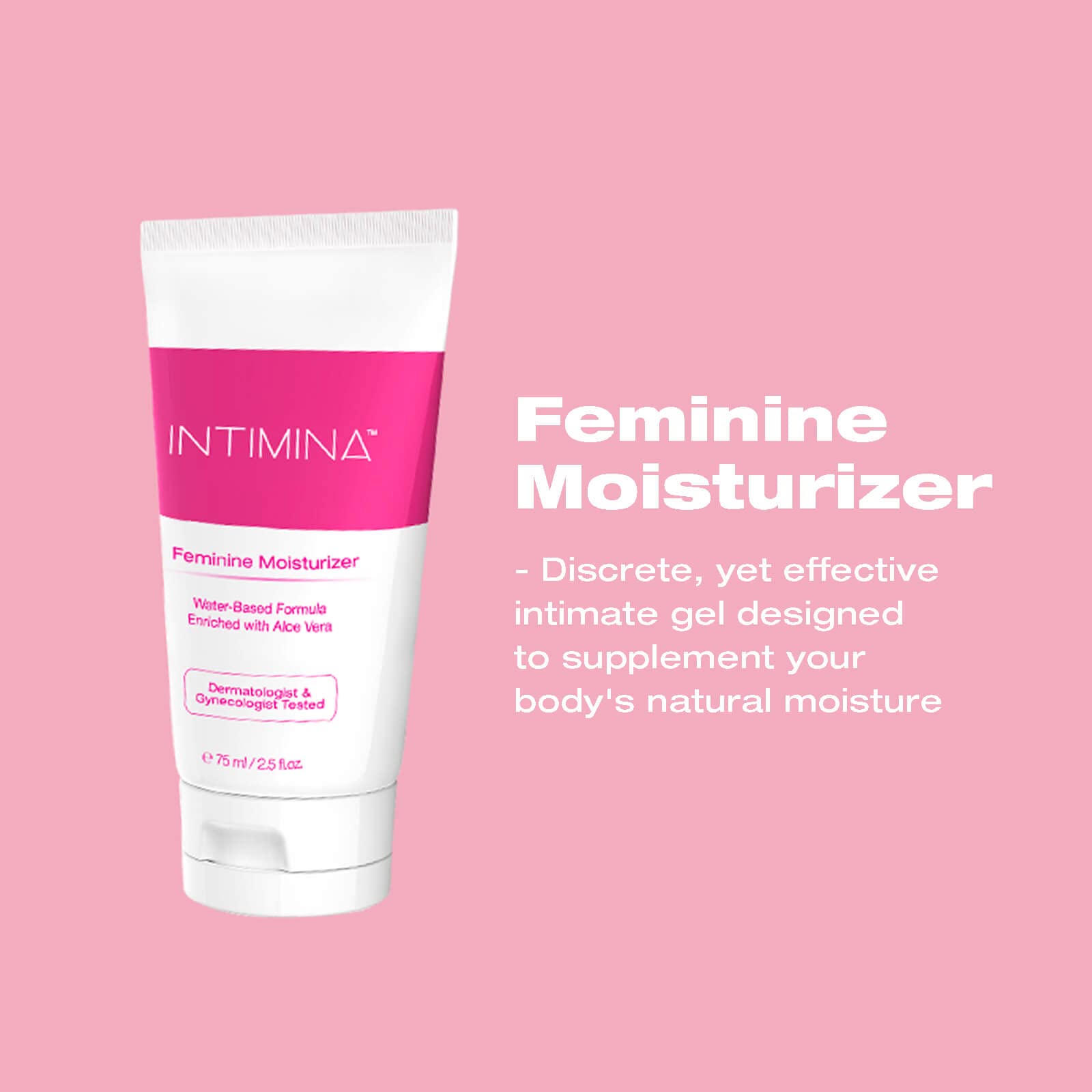 Intimina Feminine Moisturizer - Vaginal Moisturizer - Water Based Lube for Women, Personal Lubricant Water-Based Lube, Water Bas