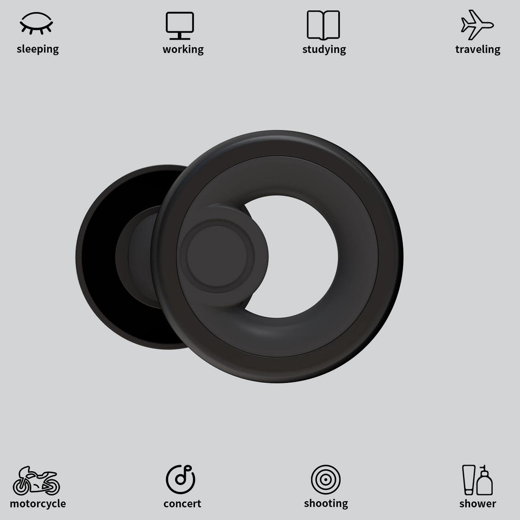 Jayine Ear Plugs for Noise Cancelling Ear Protection EarPlugs for Sleep,Concerts,Work,Study,8 Size Eartips with Small Box,Perfec