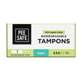 Peesafe Pee Safe 100% Organic Cotton Tampons (Pack Of 16, Super) | For Heavy Flow | Comfortable & StainFree Experience | Fda Ap