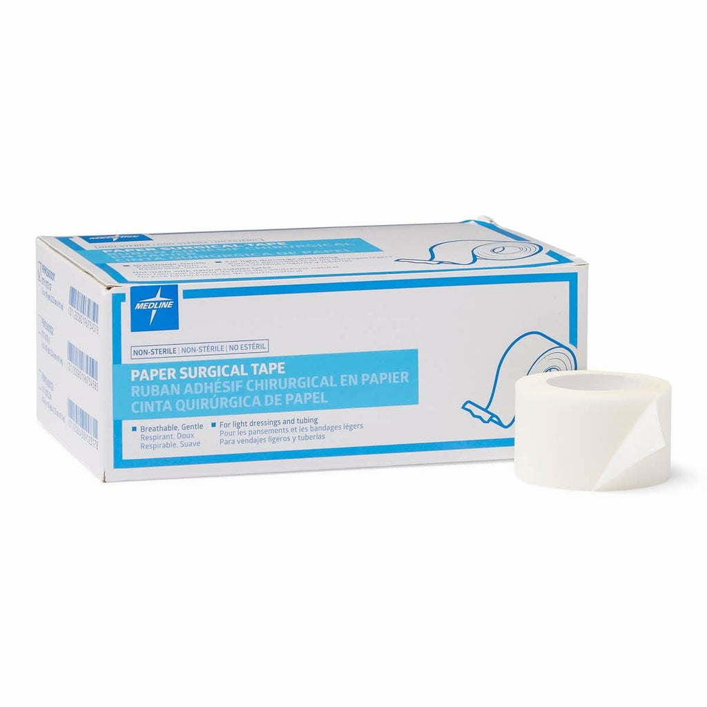 Medline Essentials Paper Medical Tape, 1 Inch x 10 Yards per Roll, Box ...