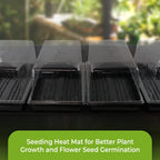 DL Wholesale Root Radiance Seedling Heat Mat Pad 48    x 20.75    for Plant Seed Starting, Indoor Germination Supplies Black, La