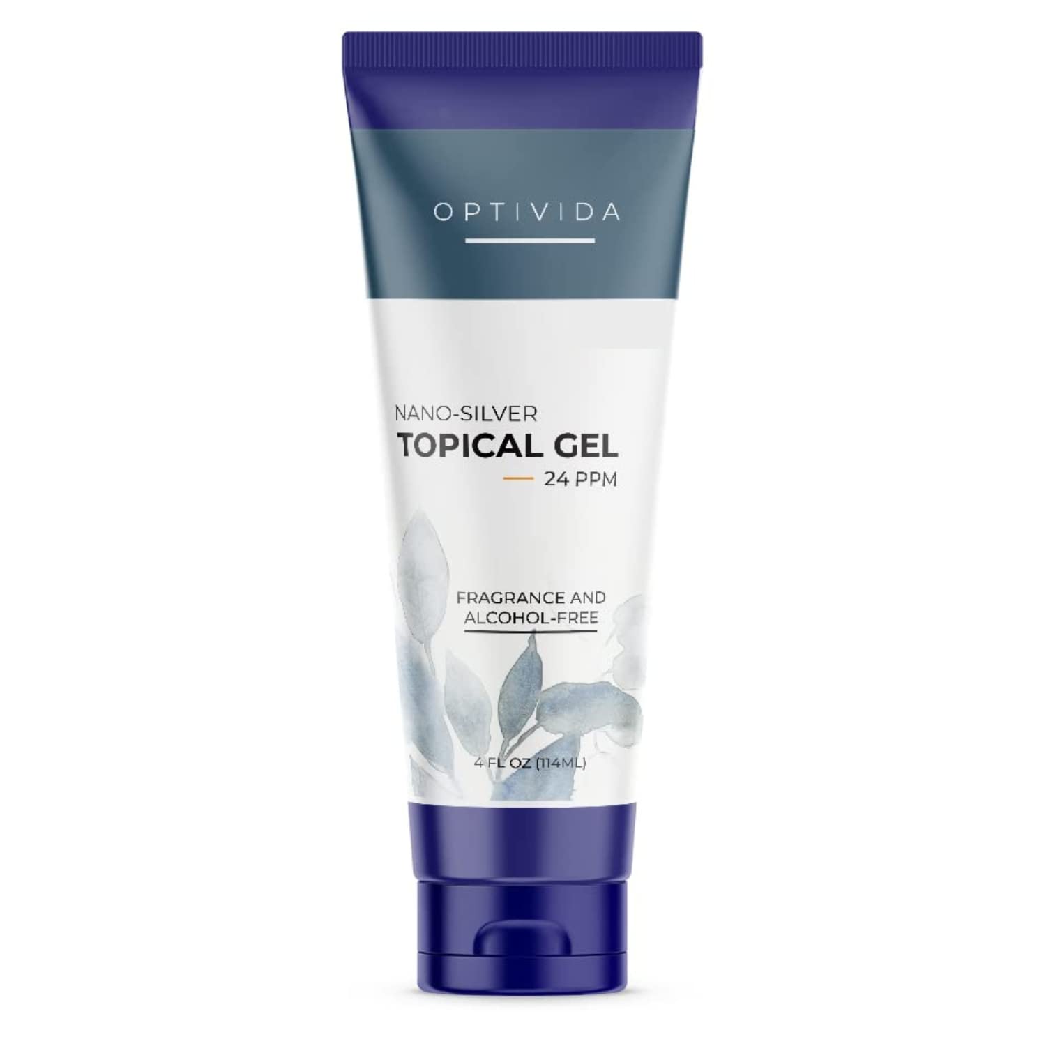 OPTIVIDA Colloidal Silver Gel For Wound Care, Natural Topical Skin Healing | Nano-Silver Topical Gel For Wounds, Burns, Rashes, 