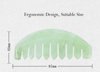LEOSENSE Scalp Massage Comb, Scalp Massager for Hair Growth, Head Scratcher for Itchy Scalp, Natural Gua Sha Jade Stone, Acupres