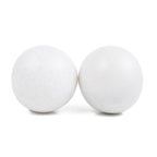 THY COLLECTIBLES White Marble Stone Chinese Healthy Exercise Massage Baoding Balls