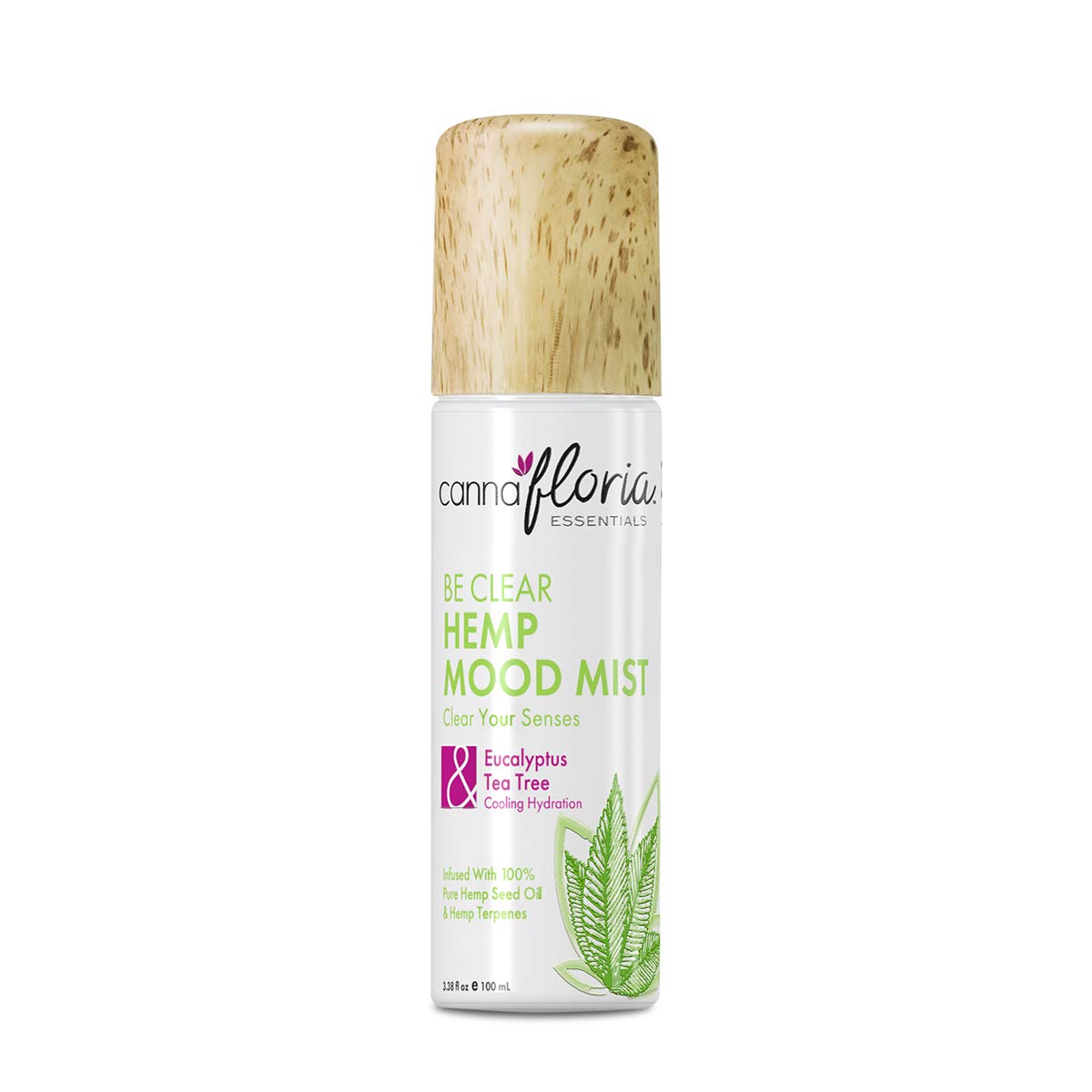 Cannafloria Essentials Be Clear Mood Mist sensory Therapy, 3.38 Fl. Oz